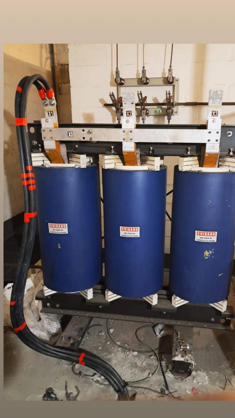 Transformador de subestação instalado pela FS Soluções Elétricas